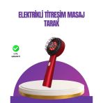 Mey İthalat® Kırmızı Led Işıklı Saç Derisi Masaj Aleti