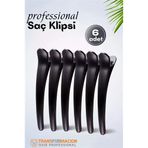 Mey İthalat® Kuaför Saç Klipsi - Profesyonel Toka 6 Lı Set