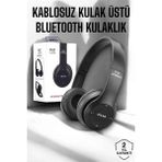Mey İthalat® Kulak Üstü Tf Kart Ve Aux Destekli Ergonomik Bluetooth Kulaklık