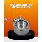 Mey İthalat® Küllük Çakmak Birleşik Set Paslanmaz Çelik Gövde