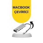 Mey İthalat® Macbook Pro/Air Uyumlu Usb Type-C 8 In 1 Hub Dönüştürücü Çevirici Çoklayıcı Usb Hdmı Micro Sd 8 Girişli