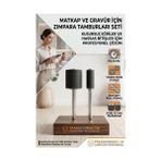 Mey İthalat Mey Ithalat® 2 Li Set 6.35 ve 12.7 mm Zımpara Tamburu Seti - Gravür Matkap Zımparalama Ucu Aparatı 723174