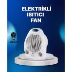 Mey İthalat® Mini Elektrikli Isıtıcı – 2000W Güç, Fanlı Isıtma, 3 Isı Modu