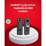 Mey İthalat® Mini Kamera 1080P Full Hd Taşınabilir Güvenlik Ve Kayıt Cihazı