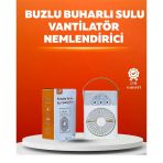 Mey İthalat® Mini Usb Klima Fan | 3 Kademeli Spreyli Hava Soğutucu, Taşınabilir