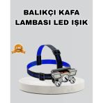 Mey İthalat® Outdoor Ve Gece Balıkçılığı İçin Led Kafa Lambası – Usb Şarjlı, 60° Ayarlanabilir Far