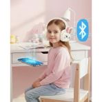 Mey İthalat® Peluş Tavşan Kulaklı Bluetooth Kulaklık Kablosuz Müzik Tf Kart Destekli