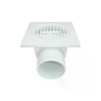 Mey İthalat® Plastik Yer Süzgeci 10X10 Cm 50 Mm Yandan Çıkış