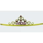Mey İthalat® Prenses Yazılı Altın Renk Ayarlanabilir Parti Tacı 60 Cm