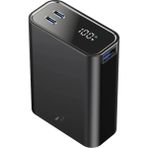 Mey Ithalat® PW501 20.000 Mah Dijital Göstergeli 2 Adet 45W Type-C ve 22.5W USB Çıkışlı Şarj Pd Hızlı Şarj Powerbank - Siyah - Çok Renkli