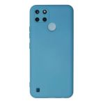 Mey İthalat® Realme C25y Kılıf Nano Içi Kadife Silikon - Mavi