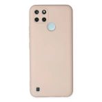 Mey İthalat® Realme C25y Kılıf Nano Içi Kadife Silikon - Pudra