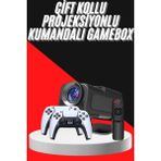 Mey Ithalat® Retro Video Oyunu Konsolu Android Tv El Oyun Konsolu Wıfı Taşınabilir Projeksiyon C - Renkli