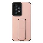 Mey İthalat® Samsung Galaxy A53 5G Kılıf Mega Standlı Silikon - Pudra