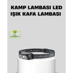 Mey İthalat® Şarjlı Led Kafa Feneri | 4 Modlu Akıllı Sensörlü Far | Su Geçirmez Ipx5 Kamp Balıkçı Lambası