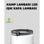 Mey İthalat® Şarjlı Led Kafa Feneri | 4 Modlu Akıllı Sensörlü Far | Su Geçirmez Ipx5 Kamp Ve Balıkçı Lambası