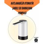 Mey İthalat® Şarjlı Su Pompası 8000Mah | Cam Damacana Uyumlu | Tek Tuşla Kontrol | Usb Şarjlı Otomatik Dolum