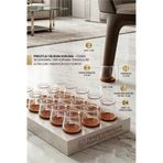 Mey İthalat® Silent Keçe Tabanlı Şeffaf Sandalye Ayak Koruyucu 24'Lü Set 723001