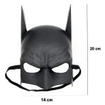 Mey İthalat® Siyah Renk Çocuk Boy Arkadan Lastikli Maske 20X14 Cm