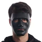 Mey İthalat® Siyah Renk Hip Hop Anonim Jabbawockeez Dans Maskesi 18X19 Cm
