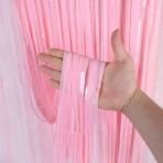 Mey İthalat® Soft Pembe Püsküllü Kapı Perdesi - Parti, Baby Shower, Cinsiyet Partisi 1X2 M