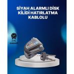 Mey İthalat® Suya Dayanıklı 110Db Alarmlı Çelik Disk Kilidi