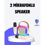 Mey İthalat® Taşınabilir Bluetooth Karaoke Hoparlör – 2400 Mah Batarya
