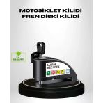Mey İthalat® Titreşim Sensörlü Alarmlı Motosiklet Disk Kilidi 14Mm Çelik Çift Kilitleme