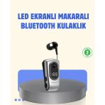 Mey İthalat® Titreşimli Bluetooth Kulaklık – Uzun Pil Ömrü, Dijital Ekranlı Kablosuz Tasarım