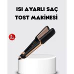 Mey İthalat® Tost Model Saç Şekillendirici Dempower Dp-134 360° Döner Kablolu