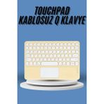 Mey Ithalat® Touchpad Tüm Cihazlara Uyumlu Bluetooth Klavye Touchpad Slim Kablosuz Wifi Q Klavye - Renkli
