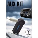 Mey İthalat® Tüm Araçlara Uyumlu Aux Car Bluetooth Kablosuz Araç Bağlantı Kiti