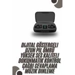 Mey İthalat® Tws Bluetooth Kulaklık 5.0 Bluetooth Bağlantılı Dokunmatik Kontrol Özelliği