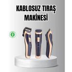 Mey İthalat® Unisex Şarjlı Saç Ve Sakal Tıraş Makinesi – Ayarlanabilir Tarak Başlıkları, Sessiz Motor