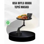 Mey İthalat® Universal Araç İçi Bardaklık Tepsisi 9 İnç Yemek Alanı Telefon Standlı