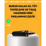 Mey İthalat® Usb Şarjlı Sessiz Burun Ve Kulak Kılı Temizleme Cihazı
