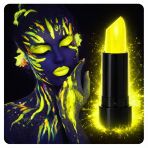 Mey İthalat® Uv Neon Sarı Ruj – Karanlıkta Parlayan Makyaj Boyası