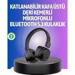 Mey İthalat® Uzun Süreli Rahat Kullanım İçin Kablosuz Bluetooth Kulaklık