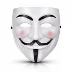 Mey İthalat® V Mask Premium Vendetta Beyaz Maske (Guy Fawkes Stil)