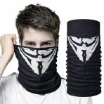 Mey İthalat® Vendetta Maskesi Desenli Baf Bandana – Çok Amaçlı Yüz Boyunluk Bandana 4 No