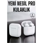 Mey İthalat® Yeni Nesil Bluetooth Kulaklık Uzun Pil Ömrü Beyaz
