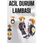 Mey İthalat® Yeni Nesil Kamp Feneri Çok Fonksiyonlu Fener Anahtarlık Usb Çakmaklı Cam Kırıcı Kemer Açacak