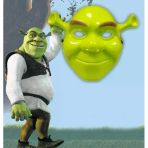 Mey İthalat® Yeşil Shrek Maskesi 21X25 Cm