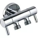 Mey İthalat® Yıldız Çift Çıkışlı Taharet Musluğu