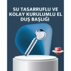 Mey İthalat® Yüksek Basınçlı 3 Fonksiyonlu Duş Başlığı