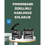 Mey İthalat® Yüksek Ses Kaliteli Kablosuz Bluetooth Kulaklık Suya Dayanıklı
