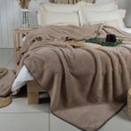 Meyn Collection 185 x 220 Extra Yumuşak Dokulu Bej Wellsoft Battaniye - 185 x 220 cm