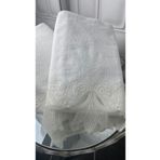 MEYN COLLECTİON 2'li Taç Yaprak Güpürlü Çeyizlik, Hediyelik Banyo Havlusu