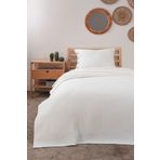 MEYN COLLECTİON GENÇ ODASI ÇOK AMAÇLI TEK KİŞİLİK PİKE YATAK ÖRTÜSÜ VE YASTIK KILIFI EKRU 230 x 160