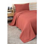 MEYN COLLECTİON GENÇ ODASI ÇOK AMAÇLI TEK KİŞİLİK PİKE YATAK ÖRTÜSÜ VE YASTIK KILIFI KİREMİT 230 x 160